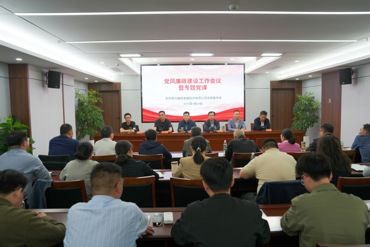 維揚發投召開黨風廉政建設工作會議暨專題黨課